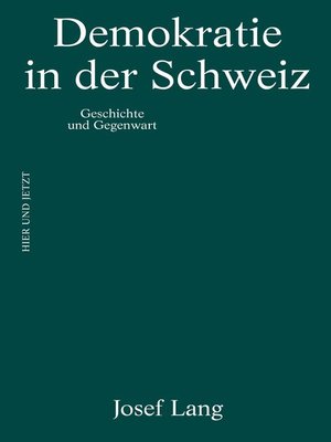 cover image of Demokratie in der Schweiz